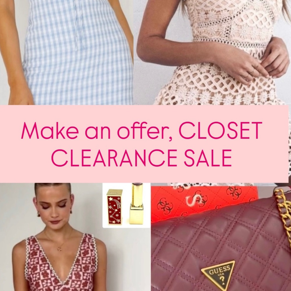 EVERYTHING MUST GO! Make your offer for any item in my closet!